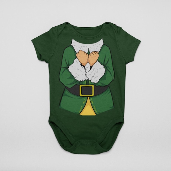 Excited Your Buddy Santa Elf Halloween Cosplay Costume Bodysuit