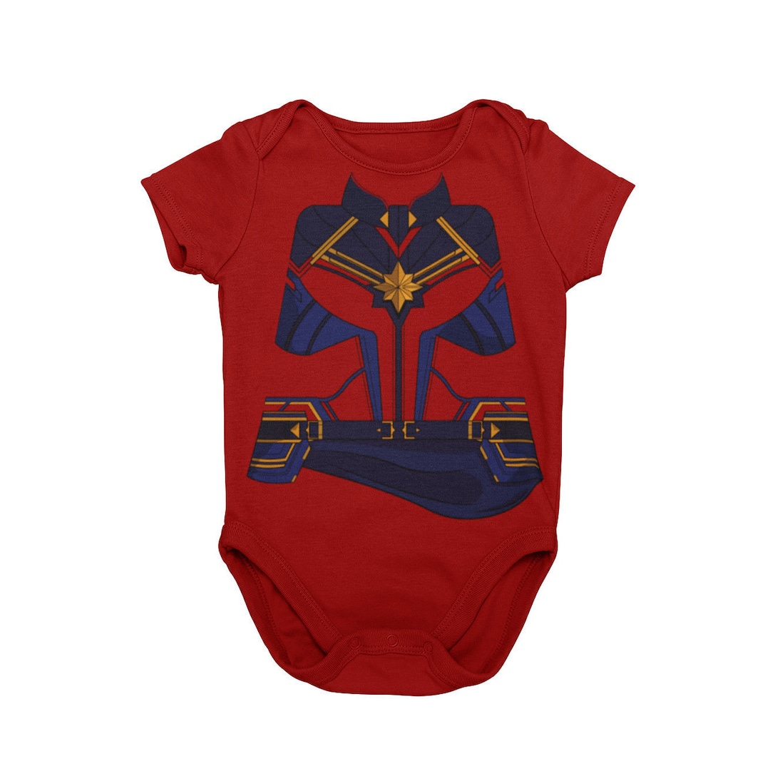 Captain Carol Baby Halloween Costume Bodysuit Baby End Game