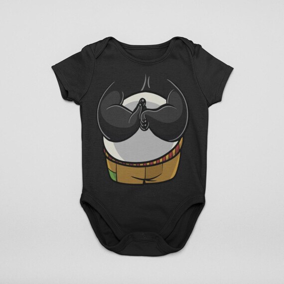 Martial Arts Panda Baby Bodysuit Kung Fu Baby Costume |funny