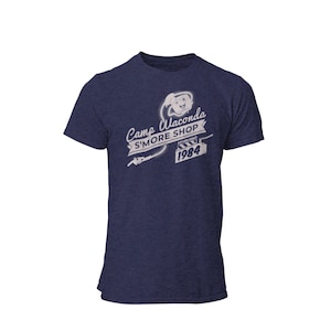 Camp Waconda S’more Shop Unisex Graphic T-Shirt | Ghost Busting Tee | Puft Marshmallows | 80s Movie | Halloween Horror | Ghost Trap |Pop Tee