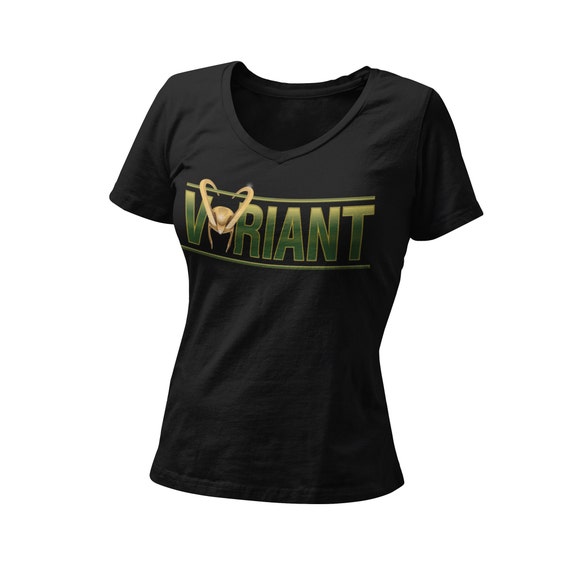 Mischief Variant Women's V Neck T Shirt | Trickster God Variant | New Universe Show Villain Graphic Tee | Comic Con WDW Orlando Loki Shirt