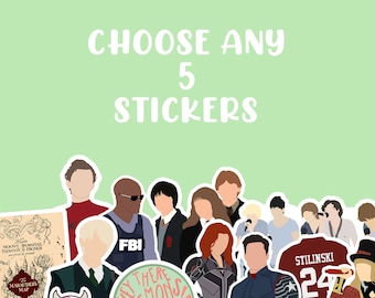 Custom Sticker Pack - 5 Piece - Premium Waterproof Paper - Matte