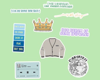 TS: Pacote de Adesivos Inspirados no Folclore - 9 Peças - Papel Premium Impermeável - Acabamento Fosco