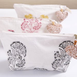 Fabric Cosmetic Case Small, Cosmetic Pouch, Cosmetic and Toiletry Storage, Cosmetics Bag Patterns, Makeup Bag, Pencil Case, Back to School