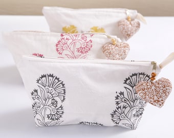 Fabric Cosmetic Case Small, Cosmetic Pouch, Cosmetic and Toiletry Storage, Cosmetics Bag Patterns, Makeup Bag, Pencil Case, Back to School