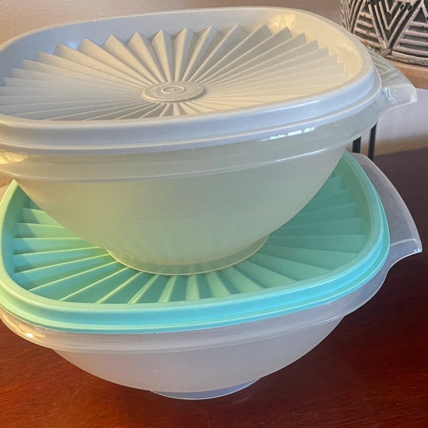 Vintage Tupperware Servalier Set of 2