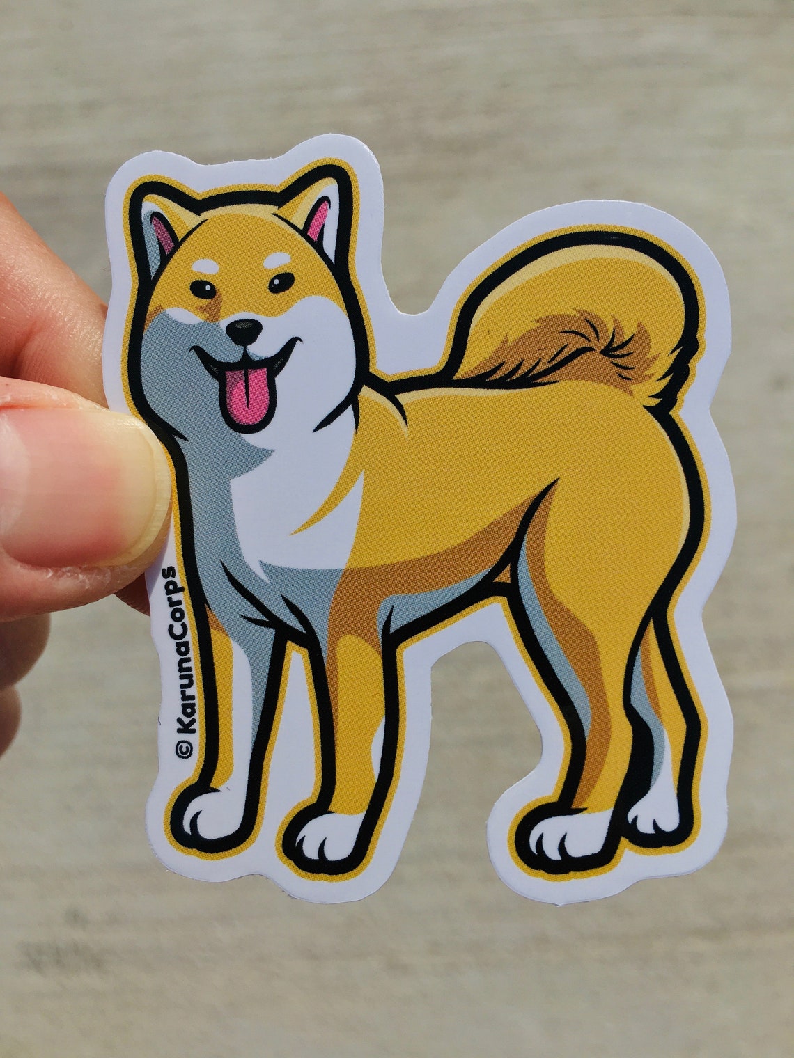 Shiba Inu Sticker Shiba Inu Decal Shiba Inu Laptop Sticker | Etsy
