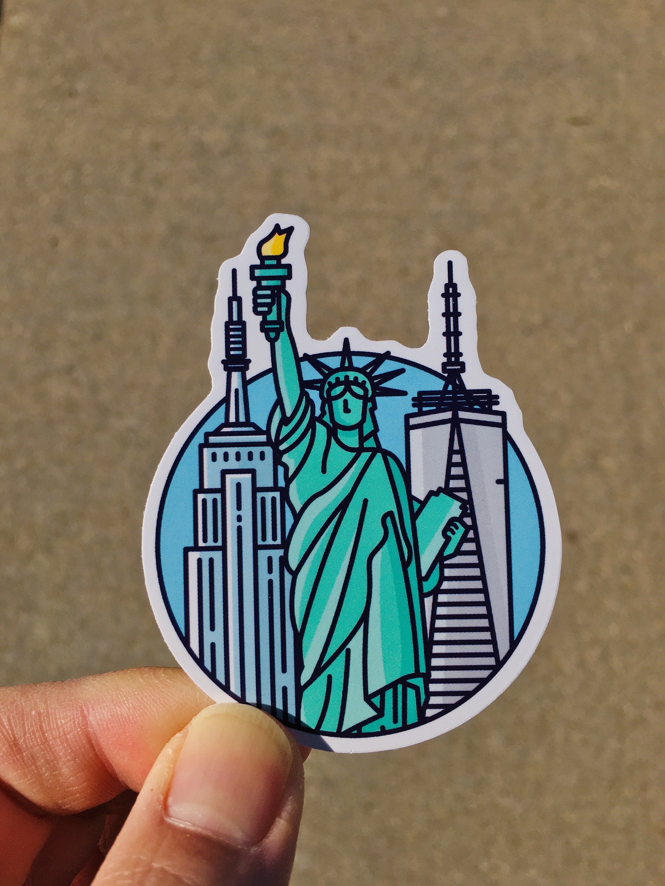 New York City Sticker New York Decal Laptop Sticker Etsy