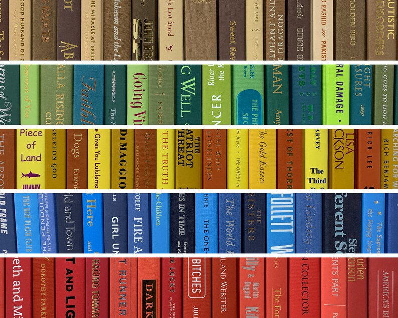 Real Decorative Books by Color Bulk Bundle Books by Color Etsy