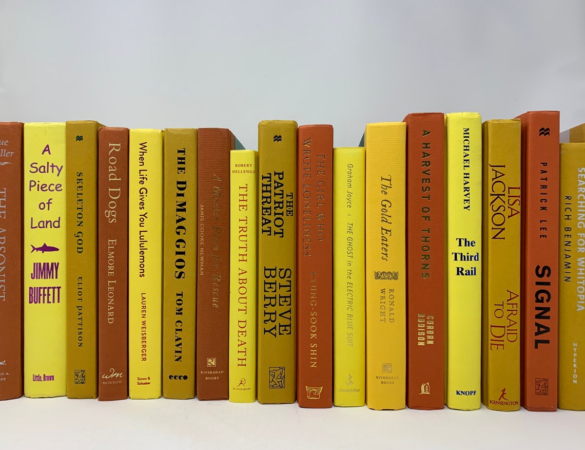 Real Decorative Books by Color Bulk Bundle Books by Color Etsy