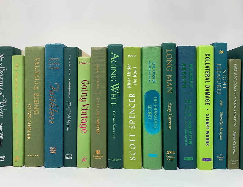 Real Decorative Books by Color Bulk Bundle Books by Color Etsy