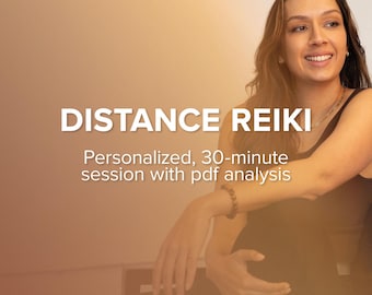 Distance Reiki Session | 30-Minute | Metaphysical Healing from Afar | Includes Analysis
