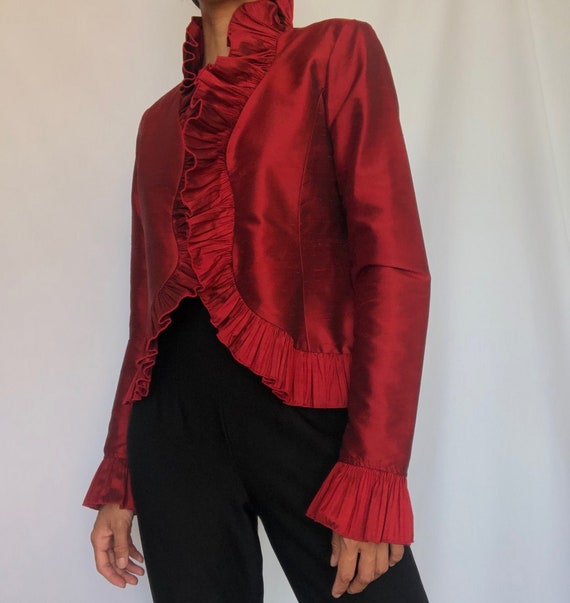Silk Ruffle Bolero