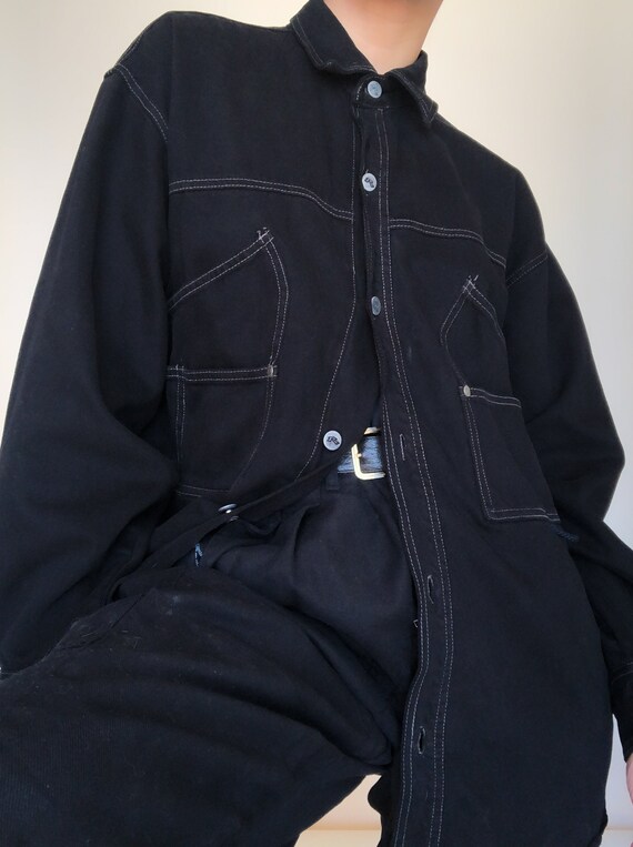 Men's Black Denim Jacket