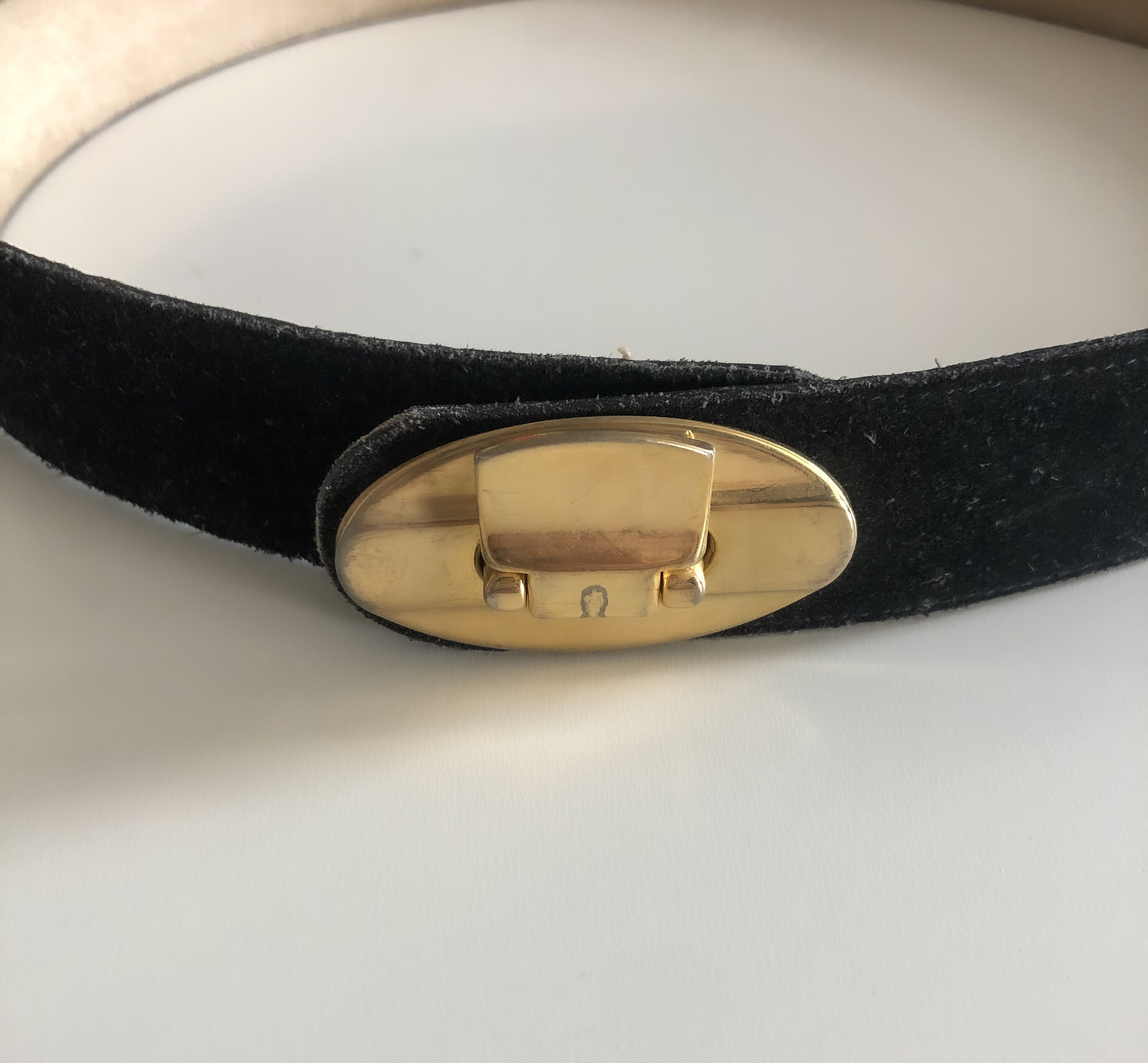 Leather Lock Belt Etsy