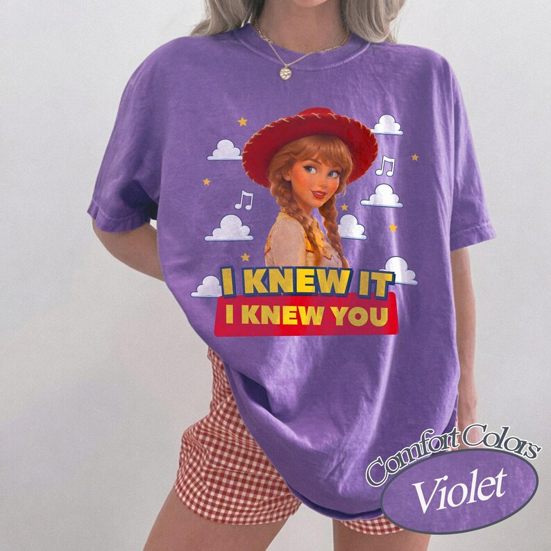 Ich kannte es, ich kannte Sie Komfort Farben Shirt, TS und Toy Story 5 Freundschaft Shirt, Jessie Tee, Disneyland Toy Story Familie Passende T-Shirts Bild 4