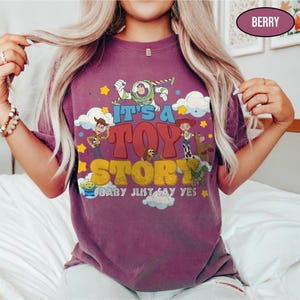 Vintage It’s A Toy Story Comfort Colors Shirt, Baby Just Say Yes Tee, Western Jessie T-Shirt, Disney Toy Story 5 Shirt, TS , Tay Story Shirt image 2