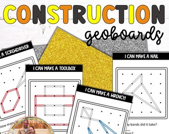 Geoboard Cards - Etsy