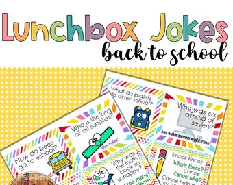 School Themed Lunchbox Jokes