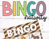 Nativity Bingo Cards printable for Preschool Classroom Games