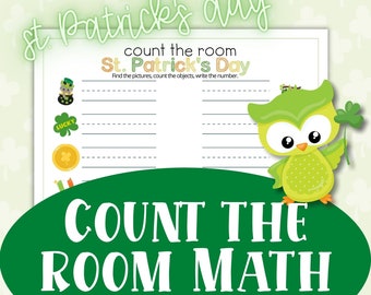 St. Patrick's Day Count the Room for Kids St. Paddy's Day St. Patrick's Day for Preschooler Classroom Games