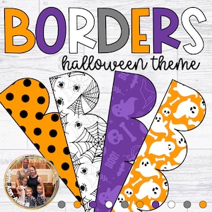 Halloween Borders Classroom Bulletin Board Decorations