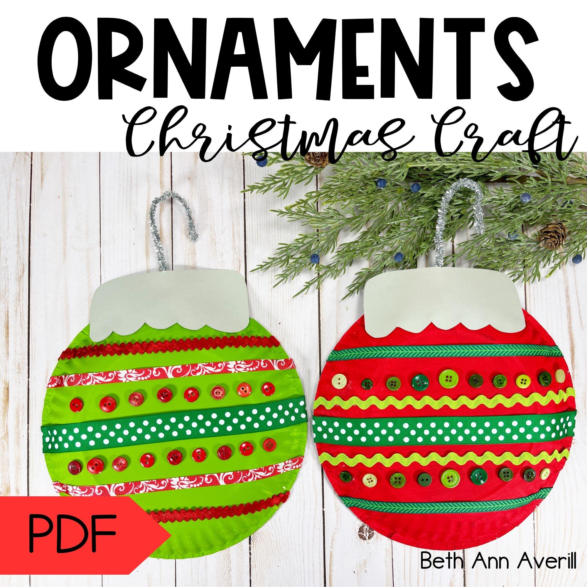 42 Discover Joy with These Easy and Fun Christmas Crafts for Kids! 6 Ornament Christmas Crafts for Preschoolers Printable Craft Kit…