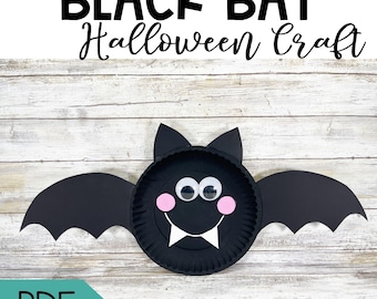 Halloween Bat Craft for Preschoolers Halloween printable diy craft halloween art october paper craft fine motor skills Halloween Craft Kit
