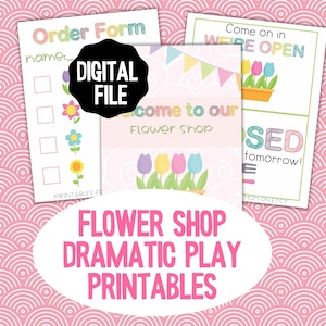 Dramatic Play Flower Shop, Flower Shop Preschool, Dramatic Play at Home, Dramatic Play Center Activities