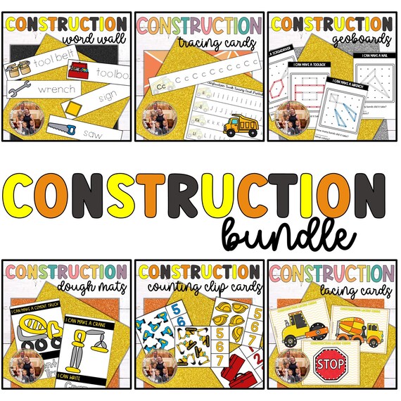 Construction Themed Preschool Printables Construction Truck | Etsy