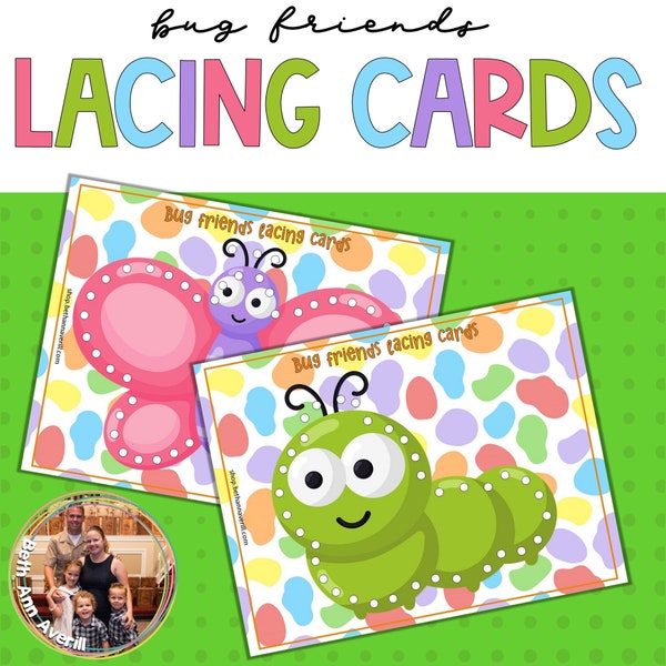 Bug Lacing Cards Insect Lacing Printables