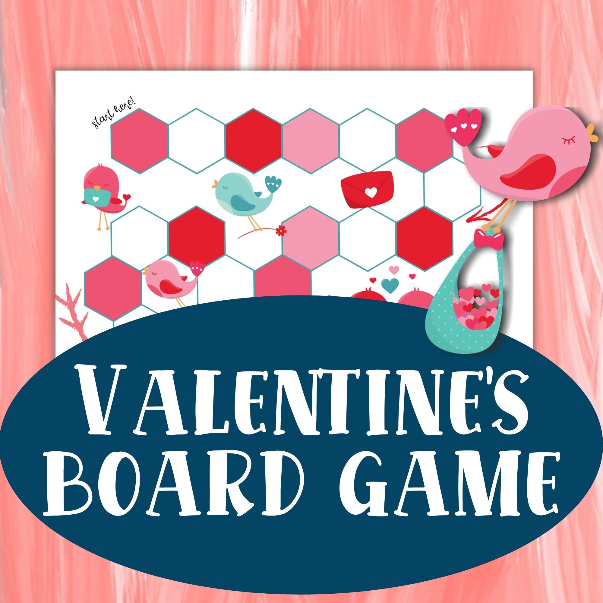 Valentine Game for Kids Printable Valentine's Day Kids Games Valentine ...
