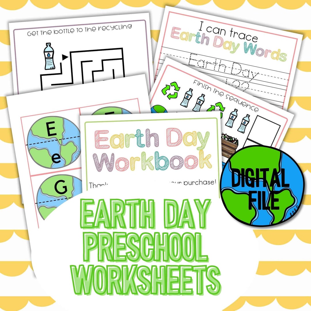 Earth Day Printables for Kids for Preschool Earth Day - Etsy