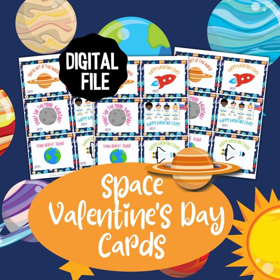 Printable Space Valentines Mom Wife Busy Life 