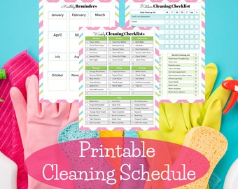 House Cleaning List Zone Cleaning Routine for Weekly Cleaning Checklists