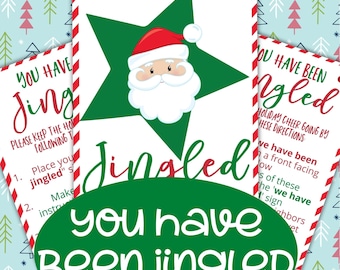 You&#39;ve Been Jingled printable Neighbor Gifts Preschool Friend Gifts - We Have Been Jingled - We Have Been Elfed Christmas Fun Suprise Gifts