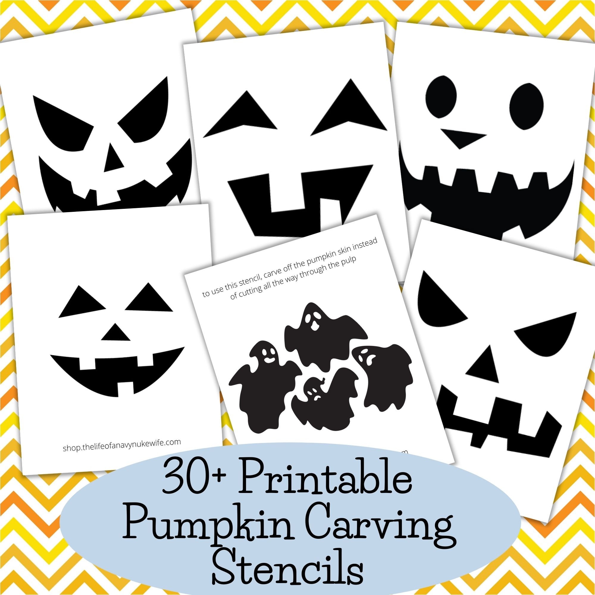 Printable Pumpkin Carving Stencils - Etsy