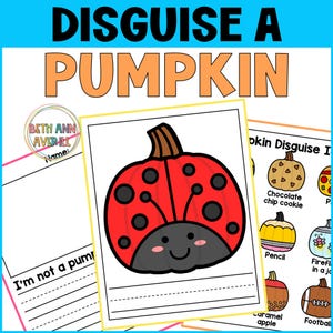 Disguise a Pumpkin Craft Activity for Halloween Bulletin Board Decor