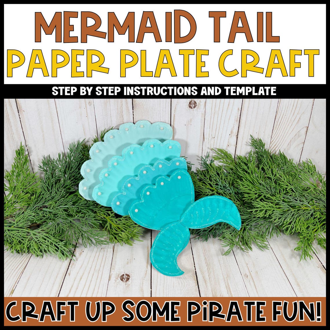 Mermaid Tail Craft for Preschoolers Summer Crafts Activity for Summer ...