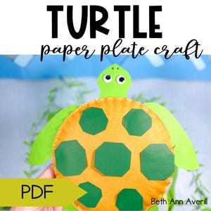 Schildkröten Handwerk für Kinder im Vorschulalter Ozean Sommer Handwerk Aktivität für Sommerlager Ozean Tier Handwerk unter dem Meer Handwerk