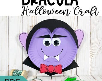 Halloween Dracula Craft for Preschoolers Halloween printable diy craft halloween art october paper craft Halloween Craft Kit Vampire