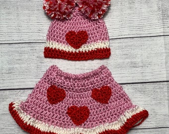 Baby valentine photo prop outfit