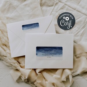 Wrap Around Address Labels Navy Wedding Address Labels - Etsy