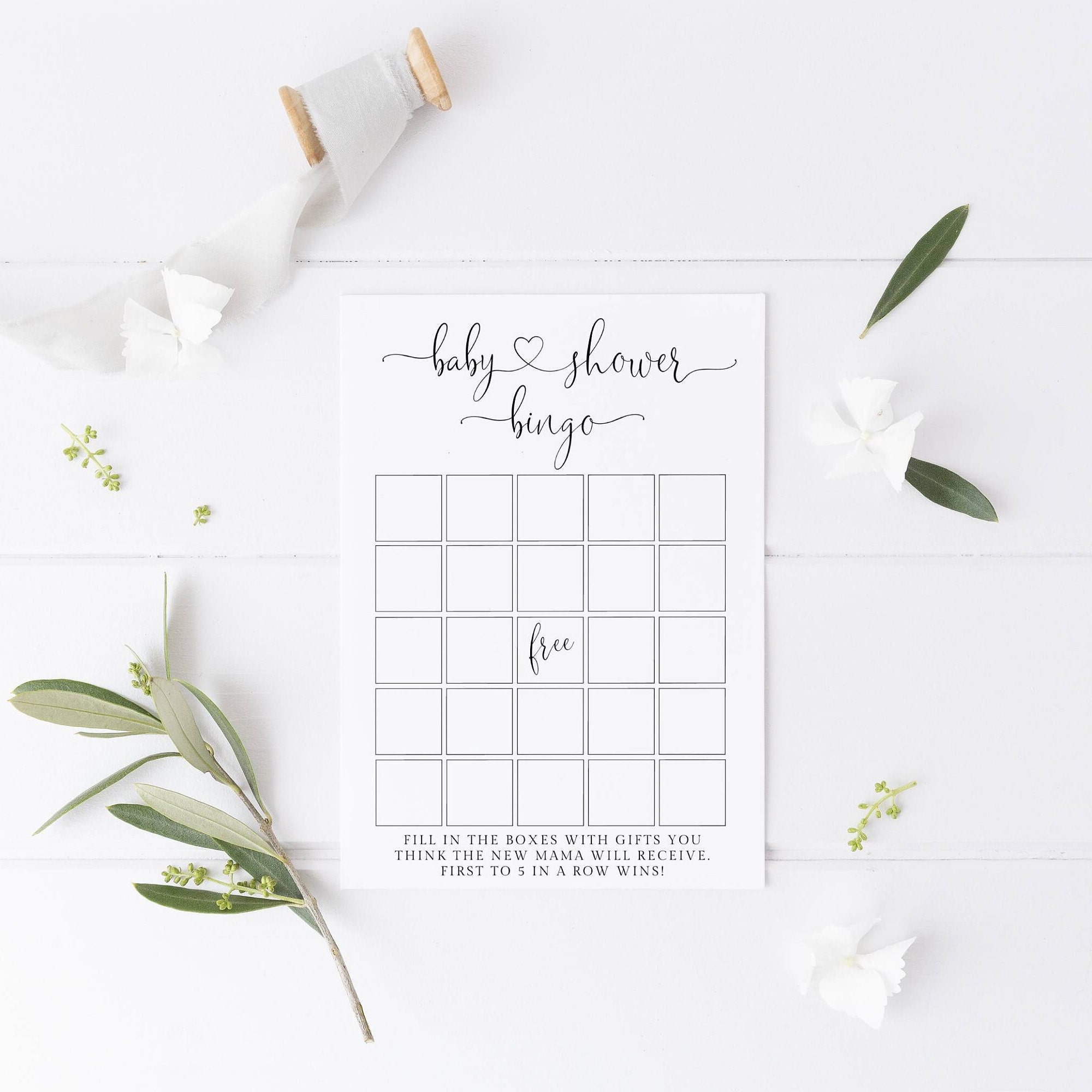Baby Shower Bingo Printable Baby Shower Game Cards Baby - Etsy