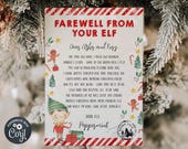 Editable Goodbye Letter From Elf, Printable Elf Farewell Note Template, Personalized Elf Departure Letter, Boy Or Girl, Digital Download