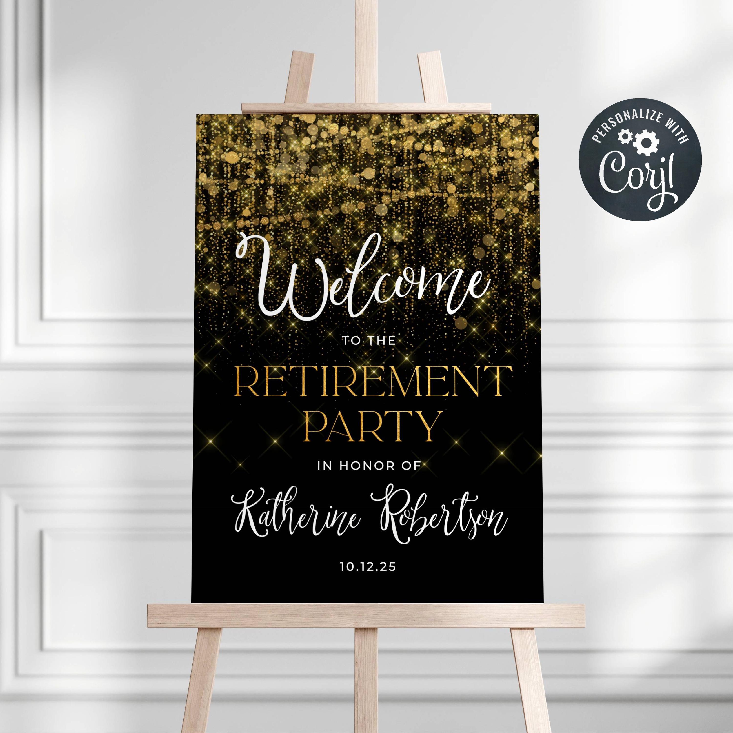 Cartel Personalizado Para Fiesta De Cumpleaños, Boda O Aniversario, Decoración De Interior O Exterior, Tamaños Disponibles