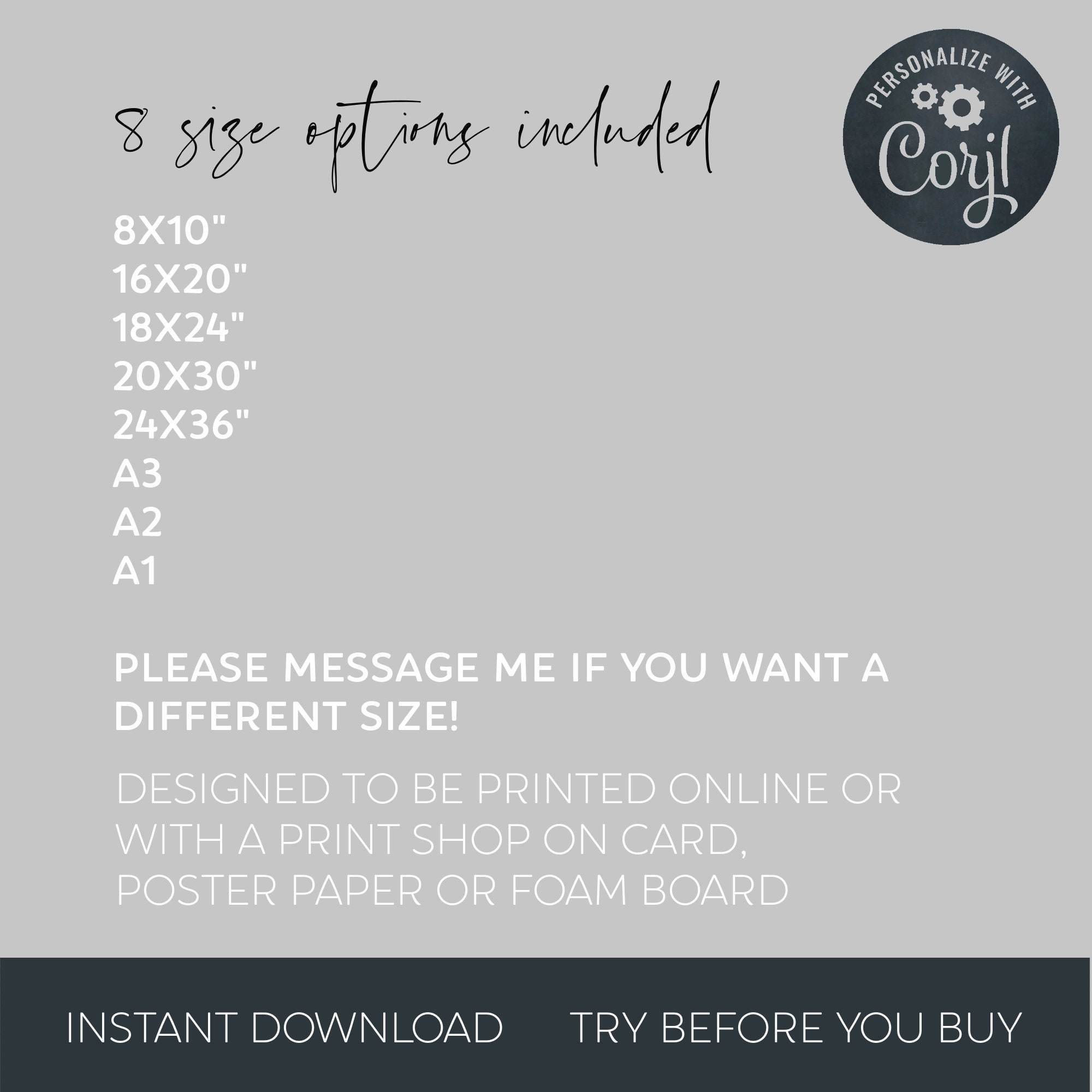 Printable One Year of Photo Poster Template Modern 1st - Etsy Australia