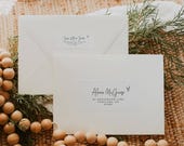 Modern Wedding Address Label Template, Printable Minimalist Envelope Address Sticker, Editable Simple Return Address, Digital Download, #MW4