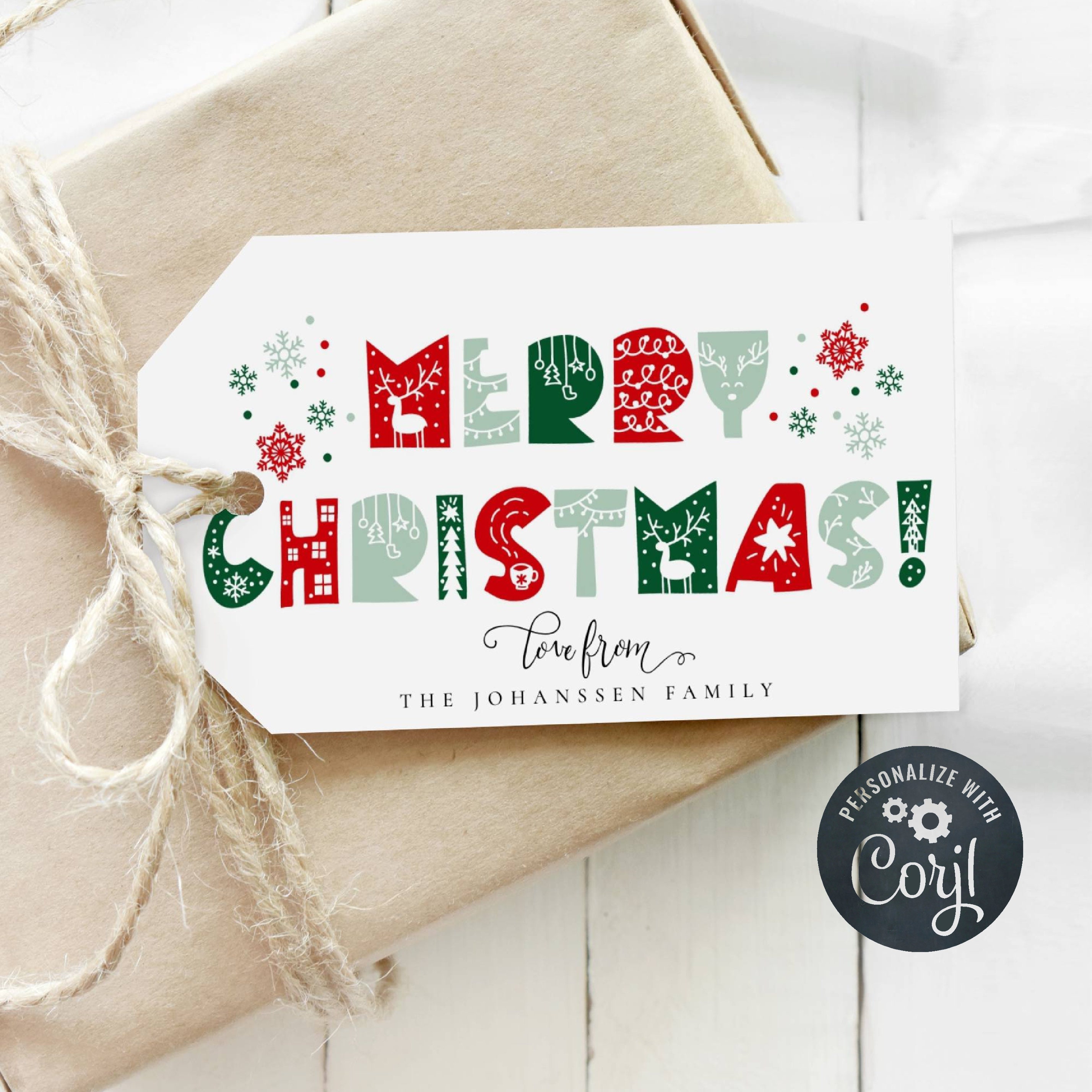 Nordic Style Printable Christmas Gift Tags - DIY Beautify - Creating Beauty  at Home
