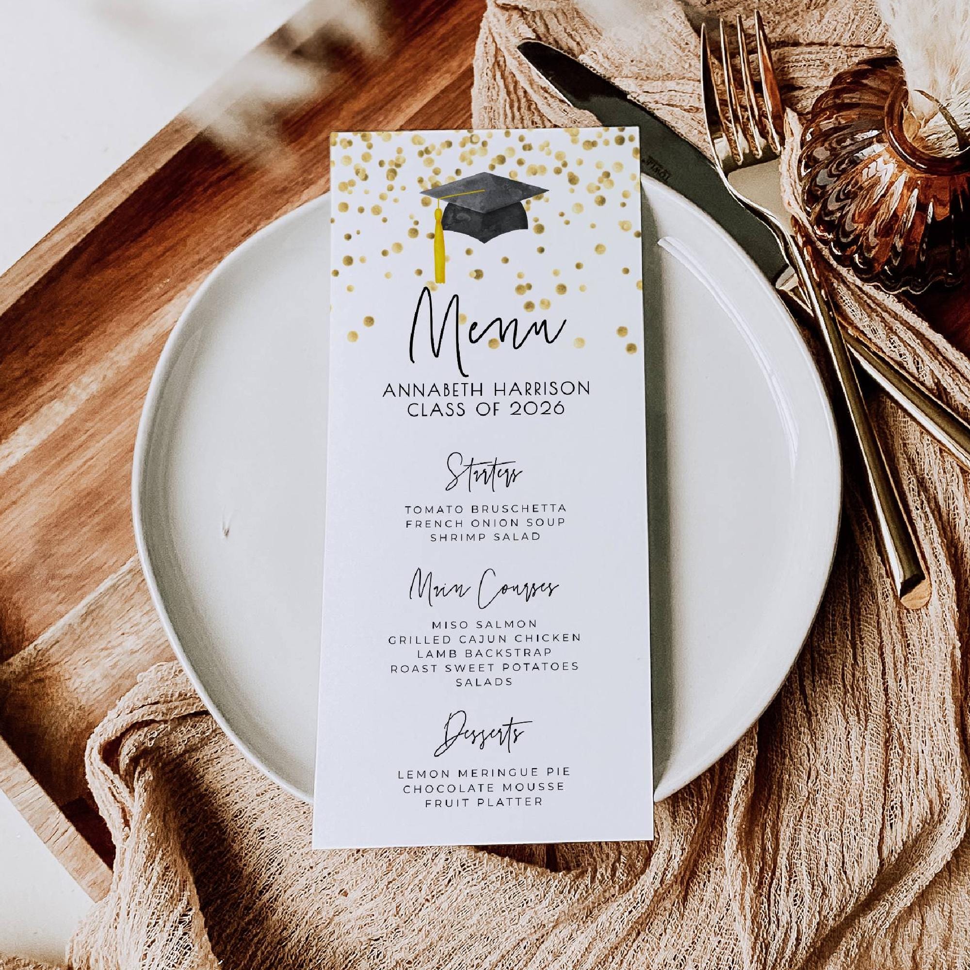 Simple Grad Card - Etsy